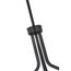 Livingston 4 Light Pendant Medium Base 60 Watt Matte Black Finish White Linen Fabric Shade