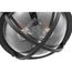Lincoln 2 Light Large Flush Mount Medium Base 60 Watt Matte Black Finish Clear Seeded Glass