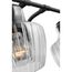 Destin 2 Light Vanity Medium Base 60 Watt Black And Silver Accent Finish Clear Ribbed Glass
