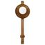 Colby 1 Light Wall Sconce Natural Brass Finish