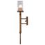 Terrace 1 Light Wall Sconce Natural Brass Finish Crackel Glass