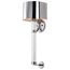 Teagon 1 Light Wall Sconce Polished Nickel Finish Metal Shade