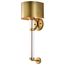 Teagon 1 Light Wall Sconce Natural Brass Finish Metal Shade