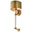 Teagon 1 Light Wall Sconce Natural Brass Finish Metal Shade