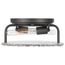 Glacier 2 Light Large Flush Mount Medium Base 60 Watt Matte Black Ice Glass