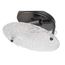 Glacier 2 Light Large Flush Mount Medium Base 60 Watt Matte Black Ice Glass