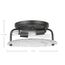 Glacier 2 Light Large Flush Mount Medium Base 60 Watt Matte Black Ice Glass