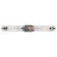 Glacier 3 Light Vanity Medium Base 60 Watt Matte Black Finish Ice Glass