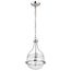 Amado 1 Light Pendant 10 Inches Polished Nickel Finish Clear Glass