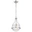 Amado 1 Light Pendant 10 Inches Polished Nickel Finish Clear Glass
