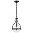 Amado 1 Light Pendant 10 Inches Matte Black Finish Clear Glass