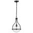 Amado 1 Light Pendant 10 Inches Matte Black Finish Clear Glass