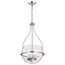 Amado 3 Light Pendant 14 Inches Polished Nickel Finish Clear Glass