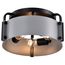 Altos 3 Light Semi Flush 14 Inches Gray and Matte Black Finish