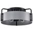 Altos 4 Light Semi Flush 18 Inches Gray and Matte Black Finish