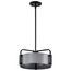 Altos 3 Light Small Pendant Gray and Matte Black Finish