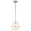Valdora 1 Light Pendant 10 Inches Polished Nickel White Opal Glass