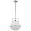 Valdora 1 Light Pendant 14 Inches Polished Nickel White Opal Glass