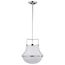 Valdora 1 Light Pendant 14 Inches Polished Nickel White Opal Glass