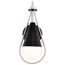 Admiral 1 Light Wall Sconce Matte Black and Brushed Nickel Finish White Opal Glass