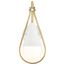 Admiral 1 Light Wall Sconce Matte White and Natural Brass Finish White Opal Glass