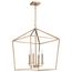 Emma 4 Light Large Pendant Burnished Brass Finish