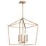 Emma 4 Light Large Pendant Burnished Brass Finish
