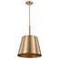 Alexis 1 Light Large Pendant Burnished Brass and Gold Finish