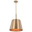Alexis 1 Light Large Pendant Burnished Brass and Gold Finish