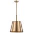 Alexis 1 Light Large Pendant Burnished Brass and Gold Finish