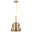 Alexis 1 Light Small Pendant Burnished Brass and Gold Finish