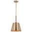 Alexis 1 Light Small Pendant Burnished Brass and Gold Finish