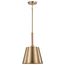 Alexis 1 Light Small Pendant Burnished Brass and Gold Finish