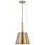 Alexis 1 Light Small Pendant Burnished Brass and Gold Finish