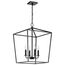 Emma 4 Light Small Pendant Dark Bronze Finish