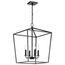 Emma 4 Light Small Pendant Dark Bronze Finish