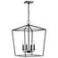 Emma 4 Light Small Pendant Dark Bronze Finish