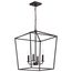 Emma 4 Light Large Pendant Dark Bronze Finish