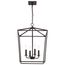 Emma 4 Light Large Pendant Dark Bronze Finish