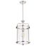 Yorktown 1 Light Pendant Polished Nickel Finish Clear Glass
