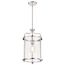 Yorktown 1 Light Pendant Polished Nickel Finish Clear Glass