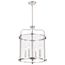 Yorktown 4 Light Pendant Polished Nickel Finish Clear Glass