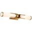 Roselle 2 Light Vanity Natural Brass w/ White Glass