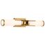 Roselle 2 Light Vanity Natural Brass w/ White Glass