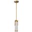 Roselle Mini Pendant Natural Brass w/ White Glass