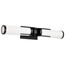 Roselle 2 Light Vanity Matte Black w/ White Glass