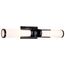 Roselle 2 Light Vanity Matte Black w/ White Glass
