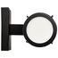 Roselle 2 Light Vanity Matte Black w/ White Glass