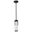 Roselle Mini Pendant Matte Black w/ White Glass
