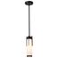 Roselle Mini Pendant Matte Black w/ White Glass